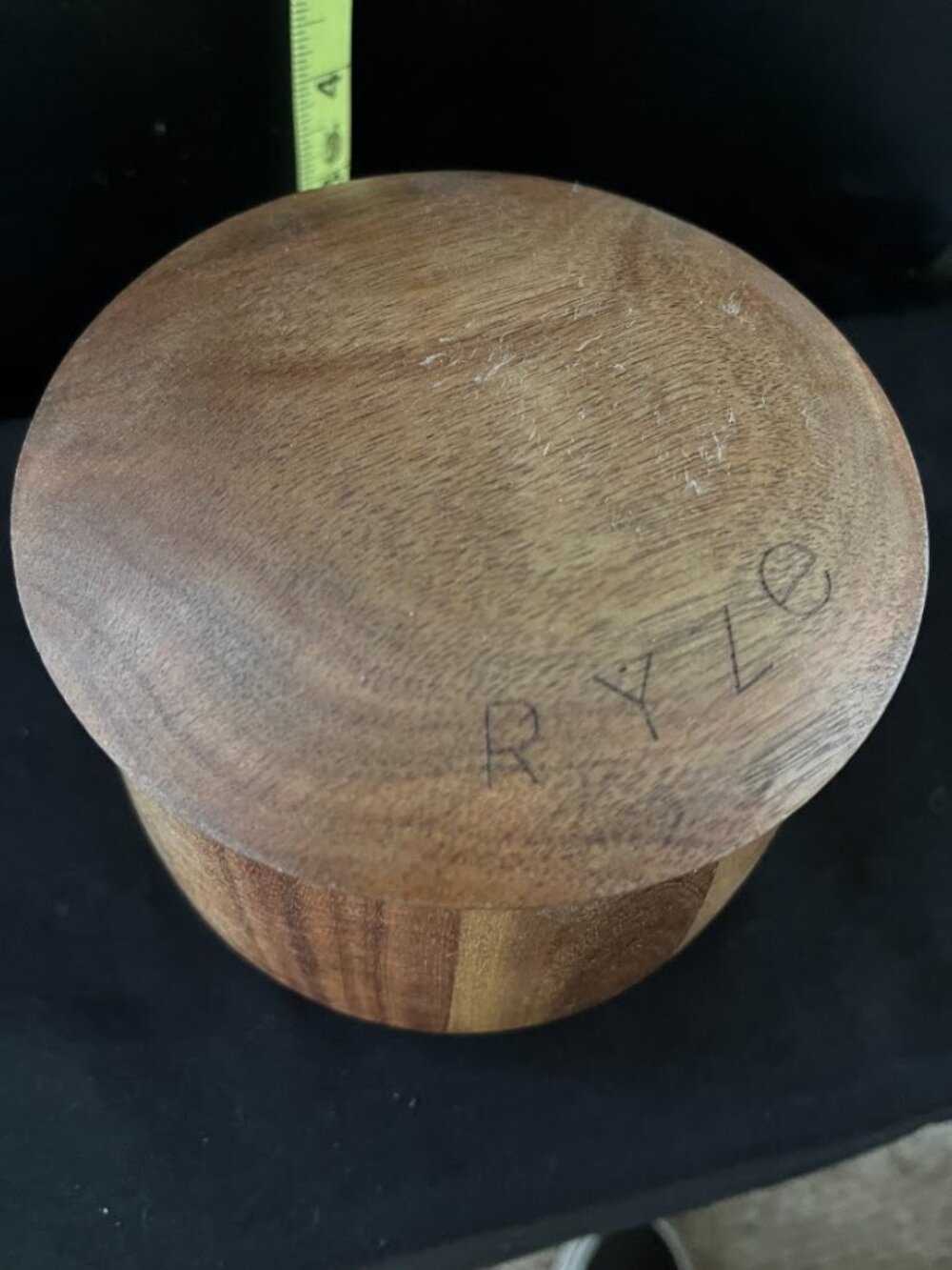 RYZE Wood Mushroom Container